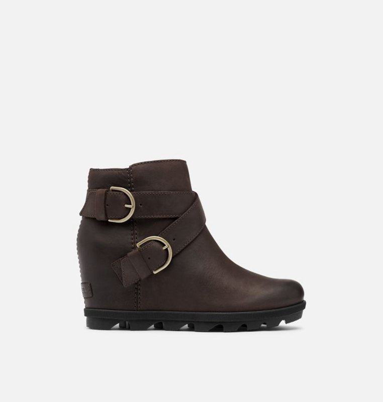 Sorel Kadın Joan Of Arctic™ Ii Buckle Bootie - Takozlar Siyah Kahverengi - 481-HPKFWR